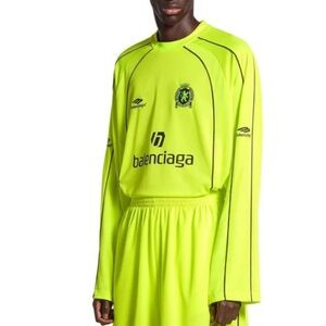 Balenciaga Beverly Hills number 10 neon long sleeve jersey
